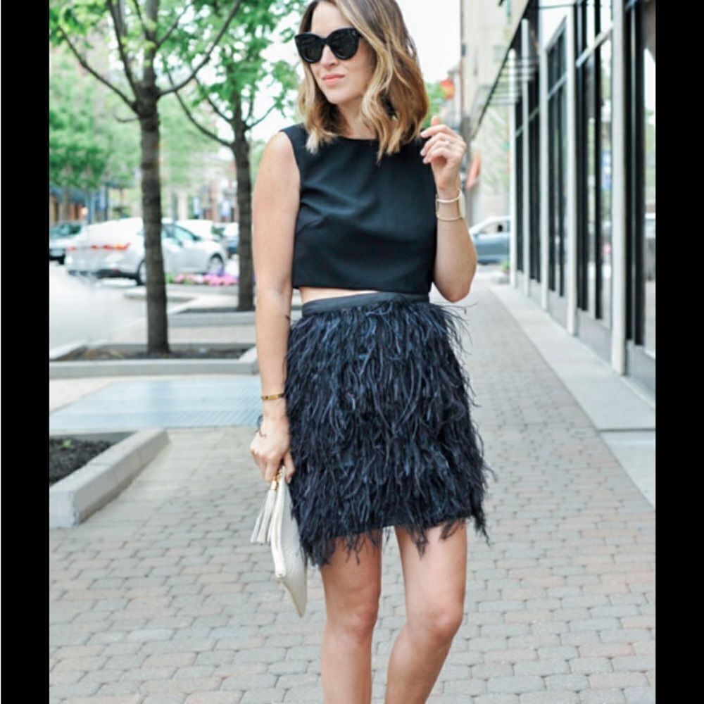 J.O.A. Fringe Skirt Sz XS